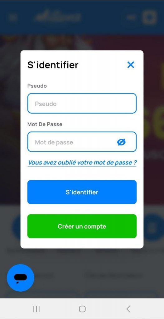 Activation du bonus de bienvenue sur la version mobile de Millionz